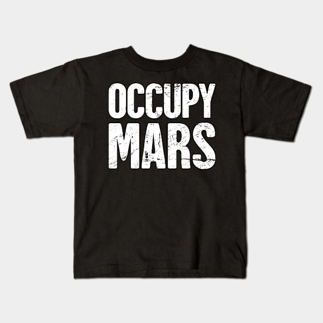 Space Travel Mission To The Planet Mars Kids T-Shirt by MeatMan